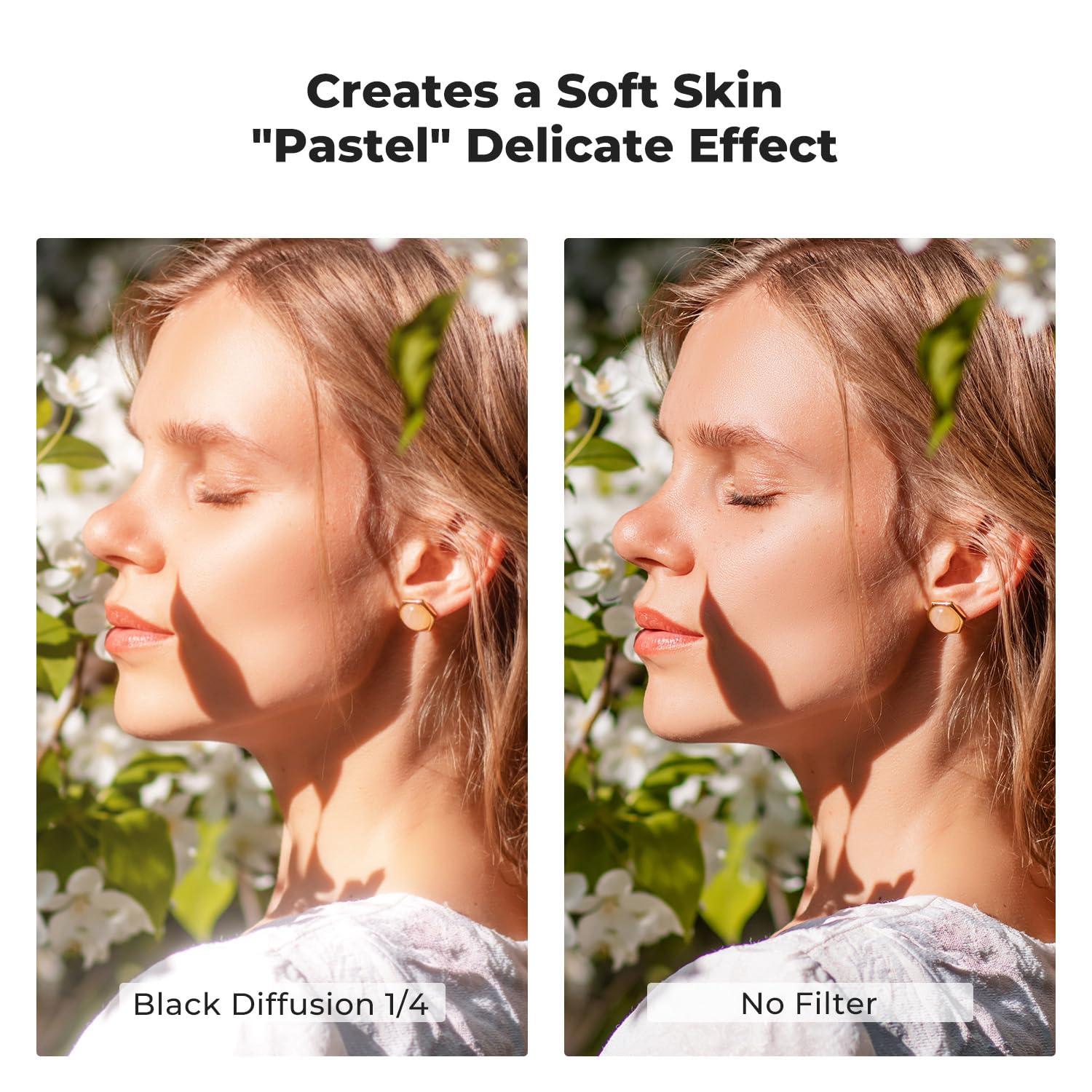 K&F Concept K&F Concept 46mm Black Diffusion 1/4 Filter Mist Cinematic Effect Filter with 18 Multi-Layer Coatings for Video/Vlog/Portrait Photography (K-Series)