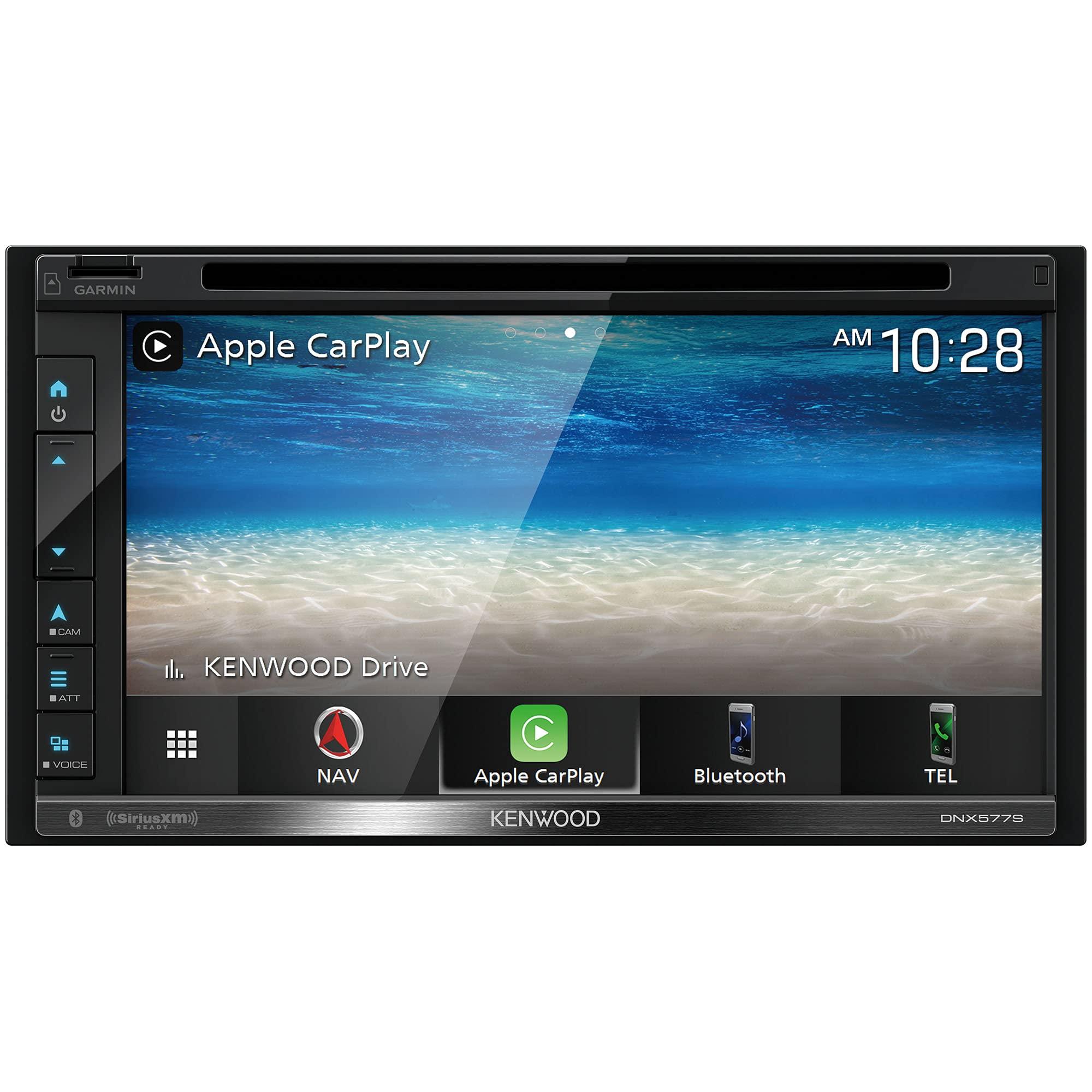 Kenwood Kenwood DNX577S 6.8" Capacitive Touchscreen DVD Navigation Receiver | Apple CarPlay & Android Auto Compatible | Digital LED Backlit LCD Display | Plus KENWOOD CMOS-230LP Universal Backup Camera