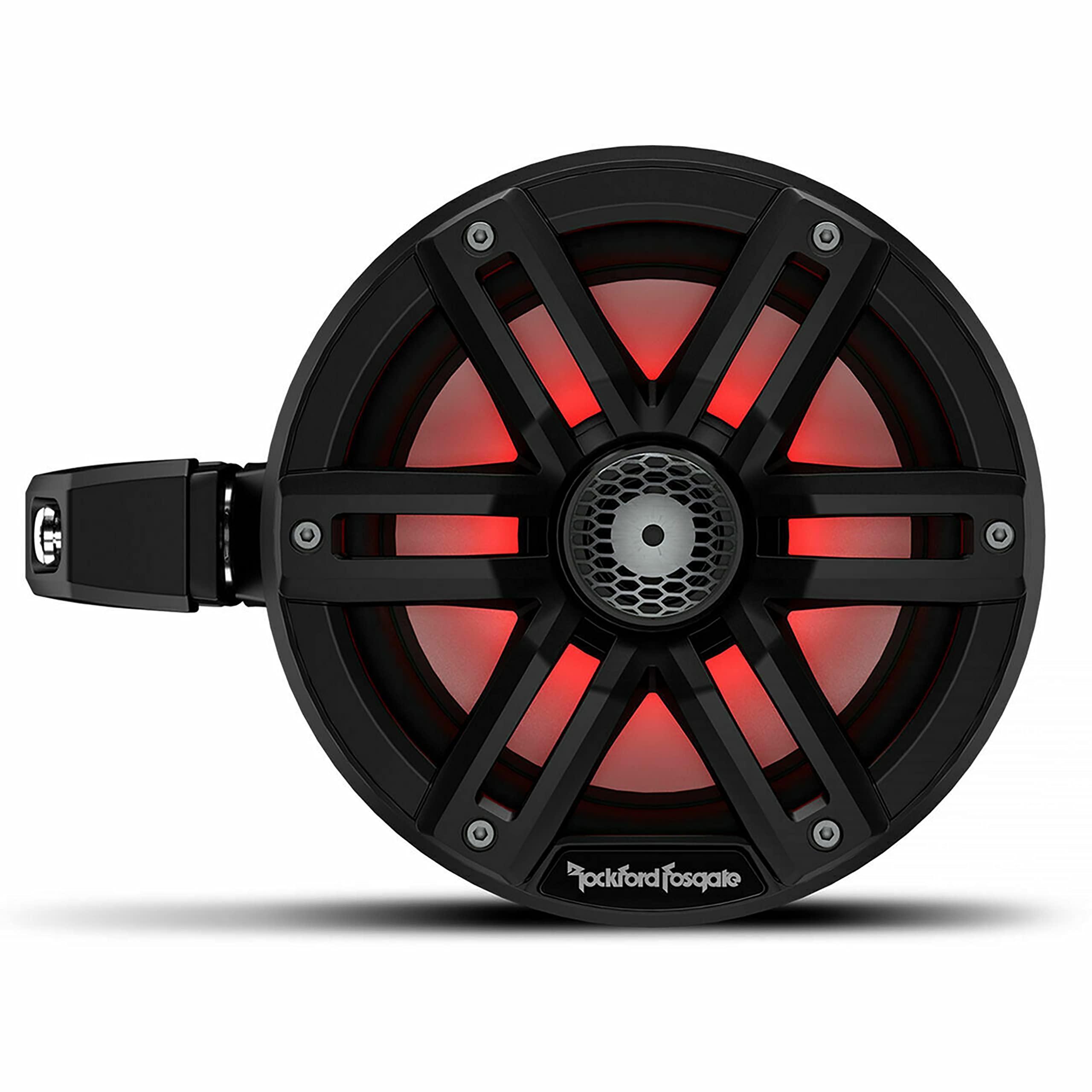 Rockford Fosgate Rockford Fosgate M2WL-65MB 6.5" 600W Marine Tower Speakers + MX-RSW16 Add-on Rear Speaker Harness