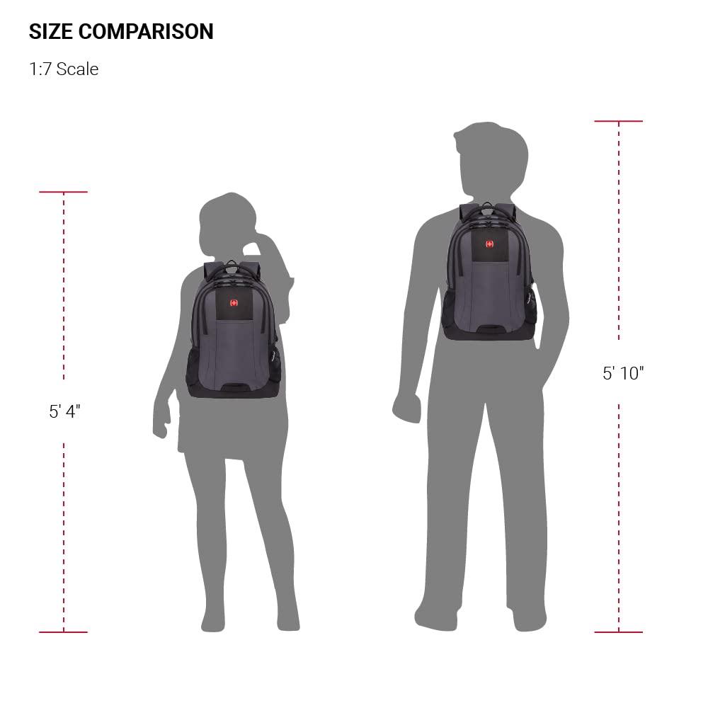 SwissGear SwissGear Cecil 5505 Laptop Backpack, Dark Grey/Black, 18-Inch