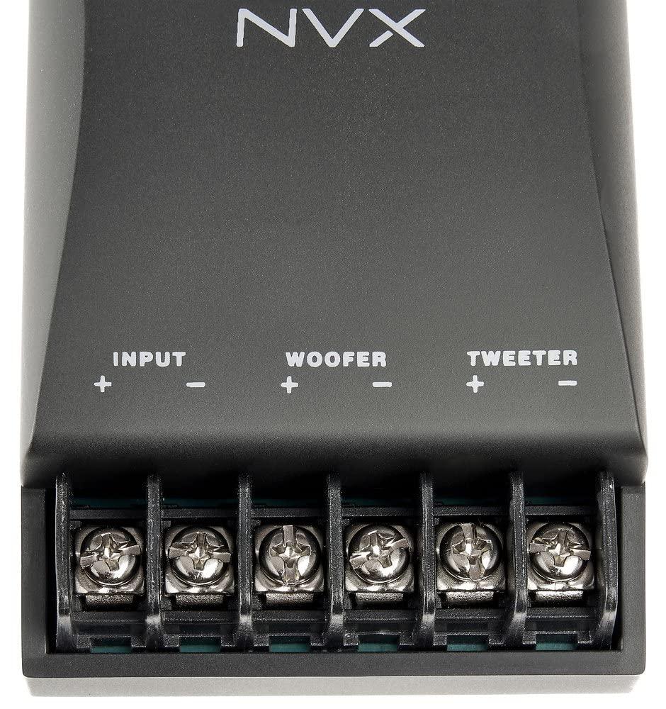 NVX NVX VSP65KIT2F 6.5" Premium Car Speakers, 375W each side(750W per set), 250W RMS, 2-Ohm 2-Way Component System w/ 1" Silk Dome Tweeters & Passive X-Overs, Easy to Install in Cars/Trucks/Doors (Pair)