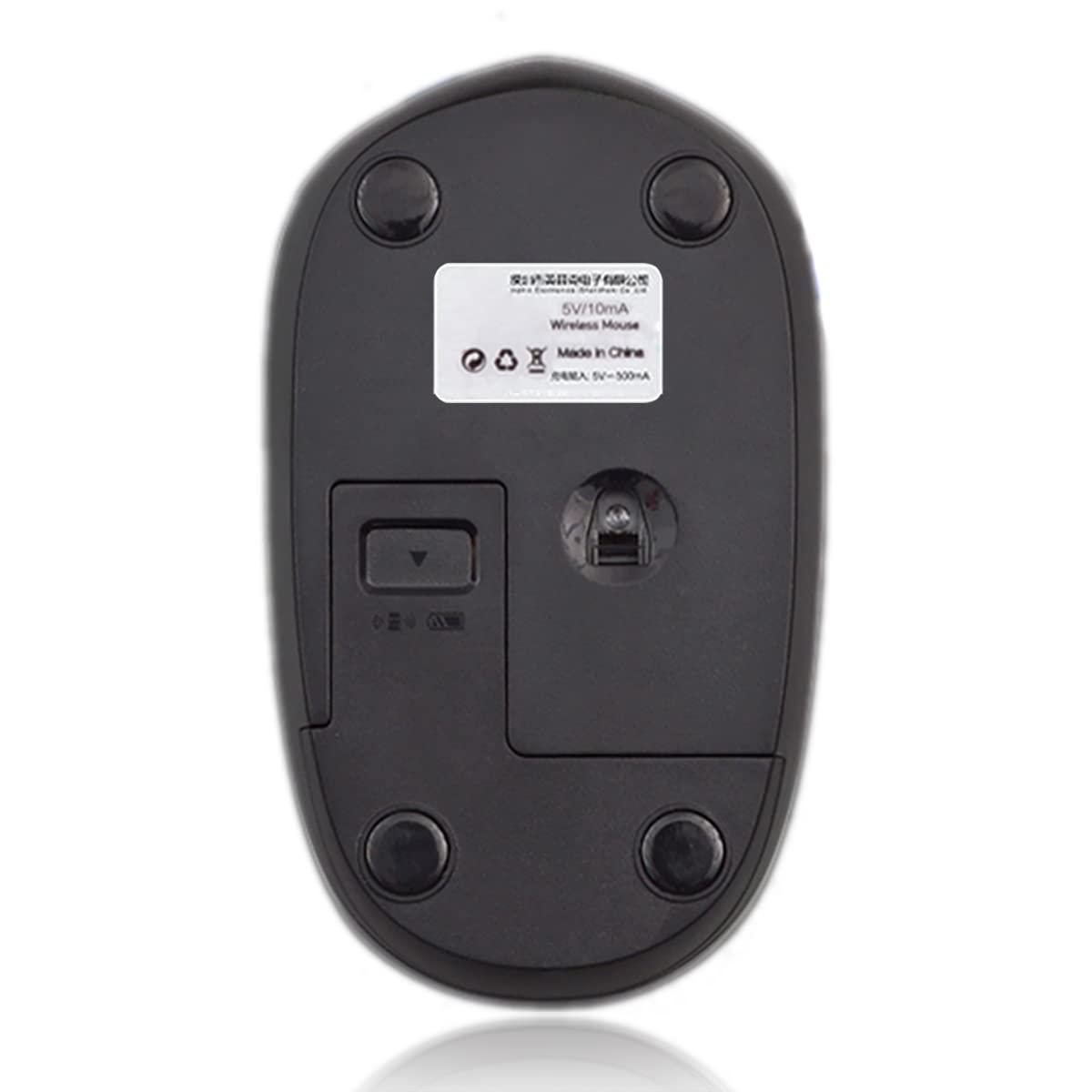 blingbybri Luxury Bling Dazzling Crystal Rhinestone 2.4G Wireless Mouse for Laptop, Notebook, PC, Computer, MacBook Gifts for The Office - Red