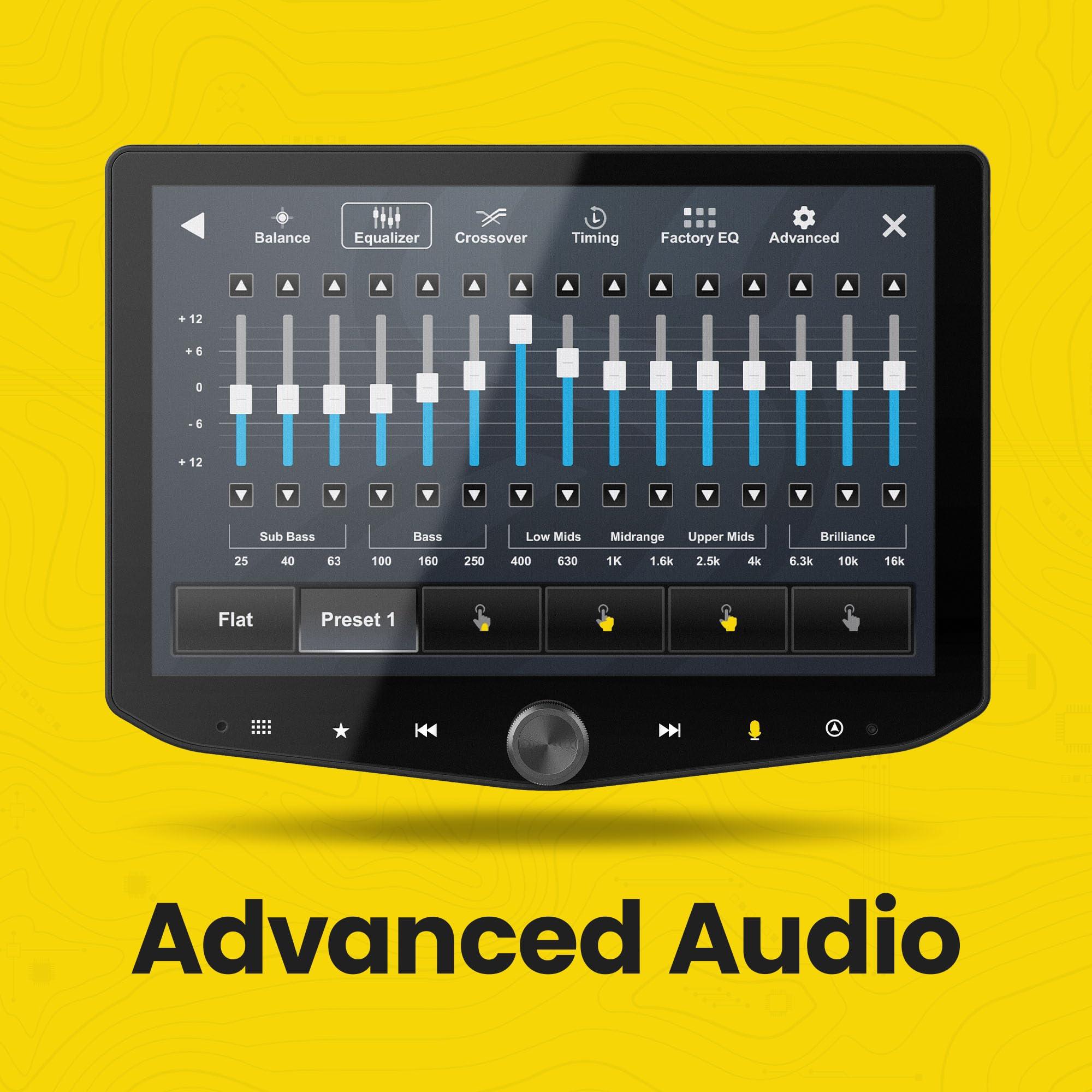 STINGER Stinger HORIZON10 10.1" Universal Car Stereo 1280x800 HD Car Radio, Certified Wireless Apple CarPlay/Android Auto, Bluetooth, IP65 Weather-Resistant Touchscreen, HDMI, 4 Camera/3 USB Inputs