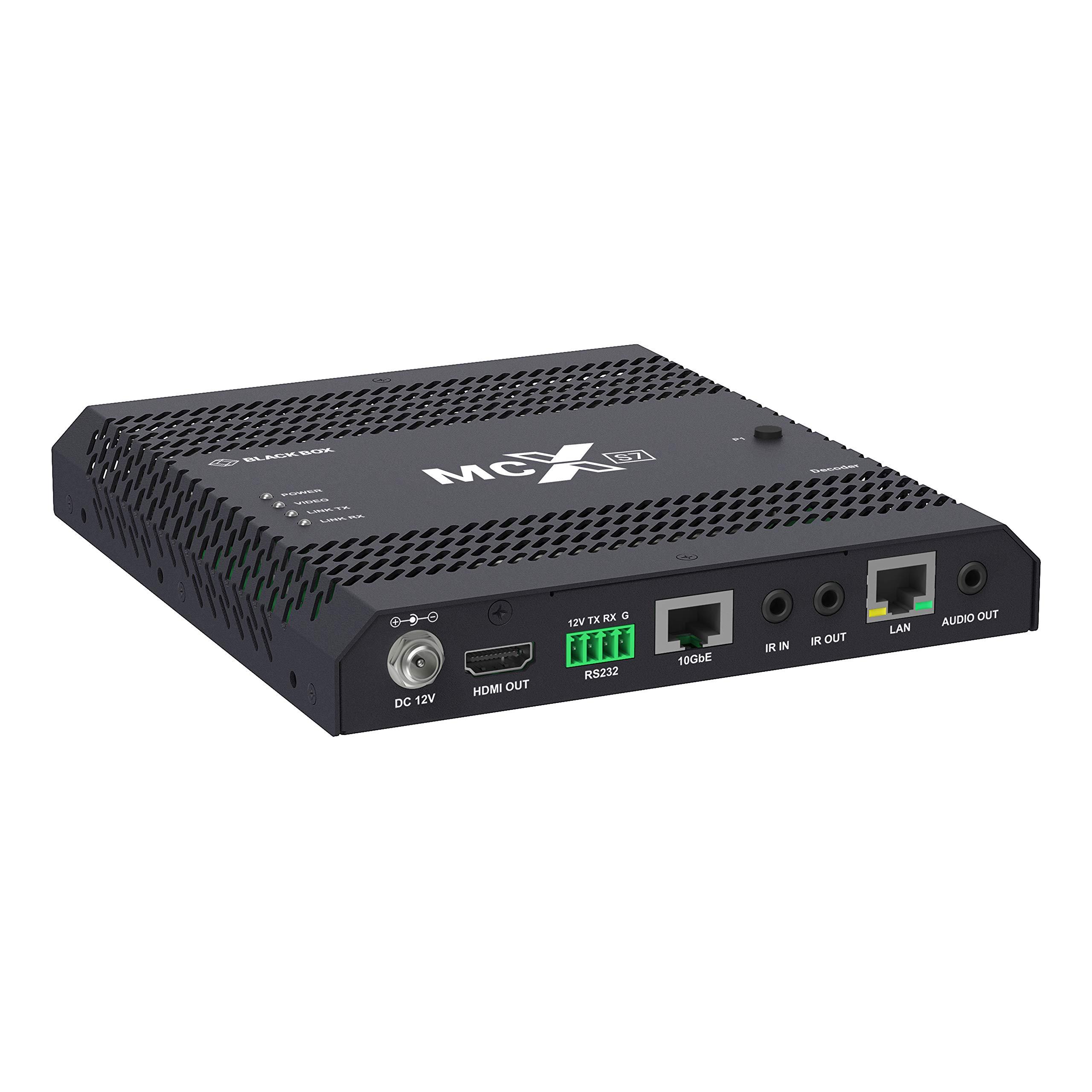 Black Box Black Box 4K60 Network AV Decoder - HDCP 2.2, HDMI 2.0, 10-GbE Copper