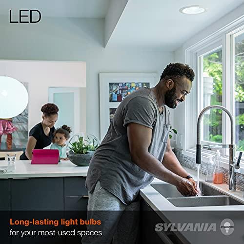 LEDVANCE SYLVANIA LED Flood BR30 Light Bulb, 65W=9W, 10 Year, Medium Base, 650 Lumens, Dimmable, 5000K, Daylight - 2 Pack (73956)