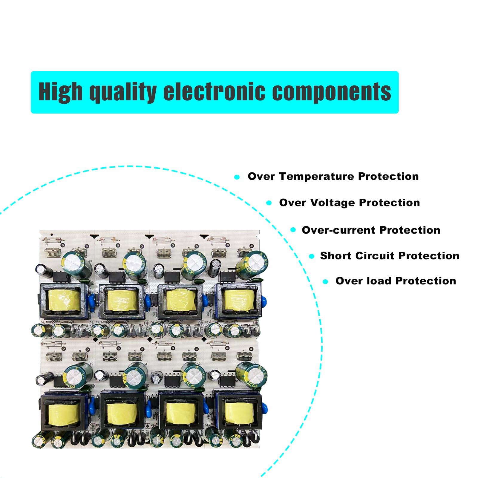 AspenTek AspenTek 12V Power Supply with Switch for Led String Light, Led Strip Light, Neon Sign, Under Cabinet Lighting, DC 12V CCTV Camera,Output 2A, 24 Watt Max