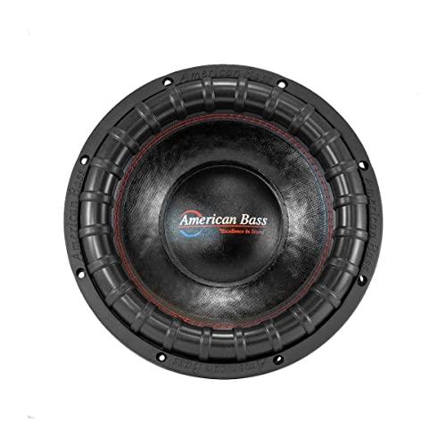 American Bass Usa American Bass Elite Series Subwoofers Dual 4 Ohm Voice Coil, 1500 Watts RMS/3000 Watts Max, 150 oz Magnet