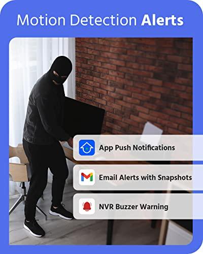 ANNKE ANNKE 8 Channel 6MP Security System Network Video Recorder (NVR), Only Supports up to 8 x 6MP ANNKE IP PoE Cameras, Power Over Ethernet, Free Remote Access, Motion Detection, 1TB Hard Disk Drive