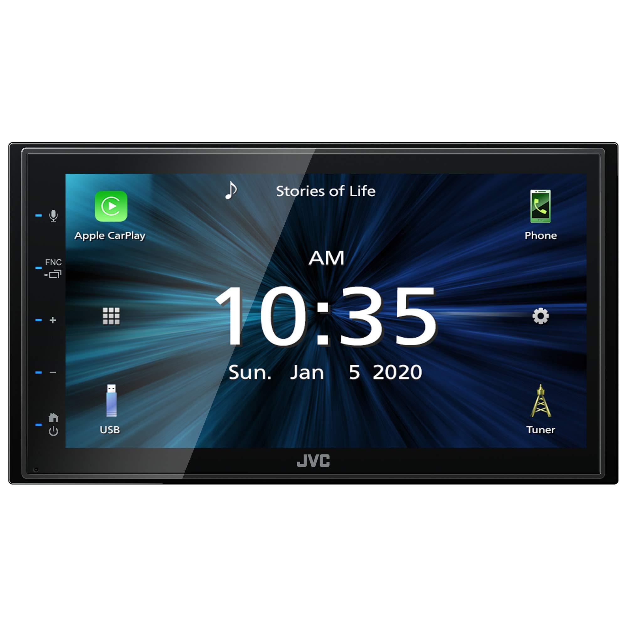 JVC JVC KW-M560BT Apple CarPlay Android Auto Multimedia Player w/ 6.8\" Capacitive Touchscreen, Bluetooth Audio and Hands Free Calling, MP3 Player