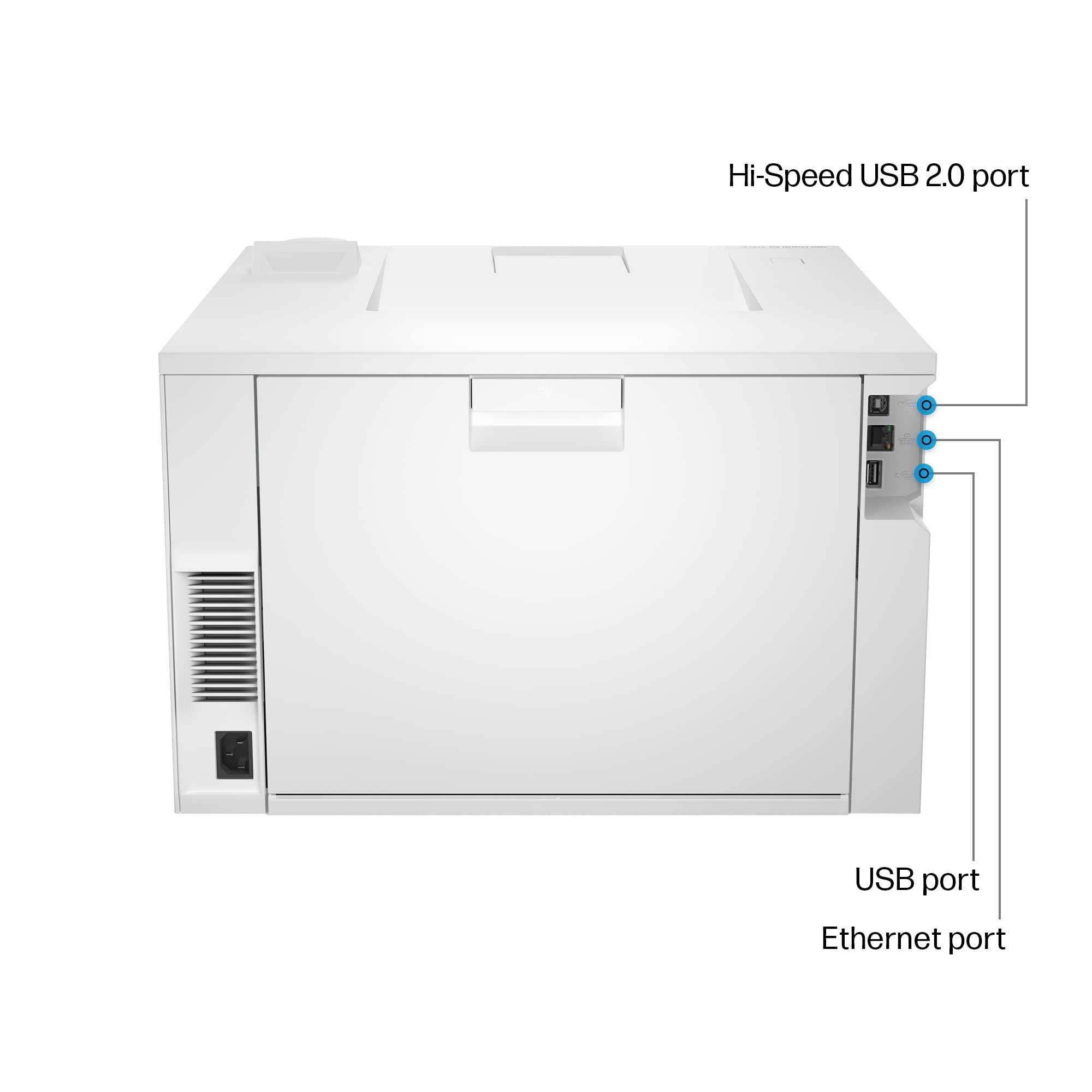 HP HP Color LaserJet Pro 4201dn Printer, Print, Fast speeds, Easy setup, Mobile printing, Advanced security, Best-for-small teams,white (Renewed)