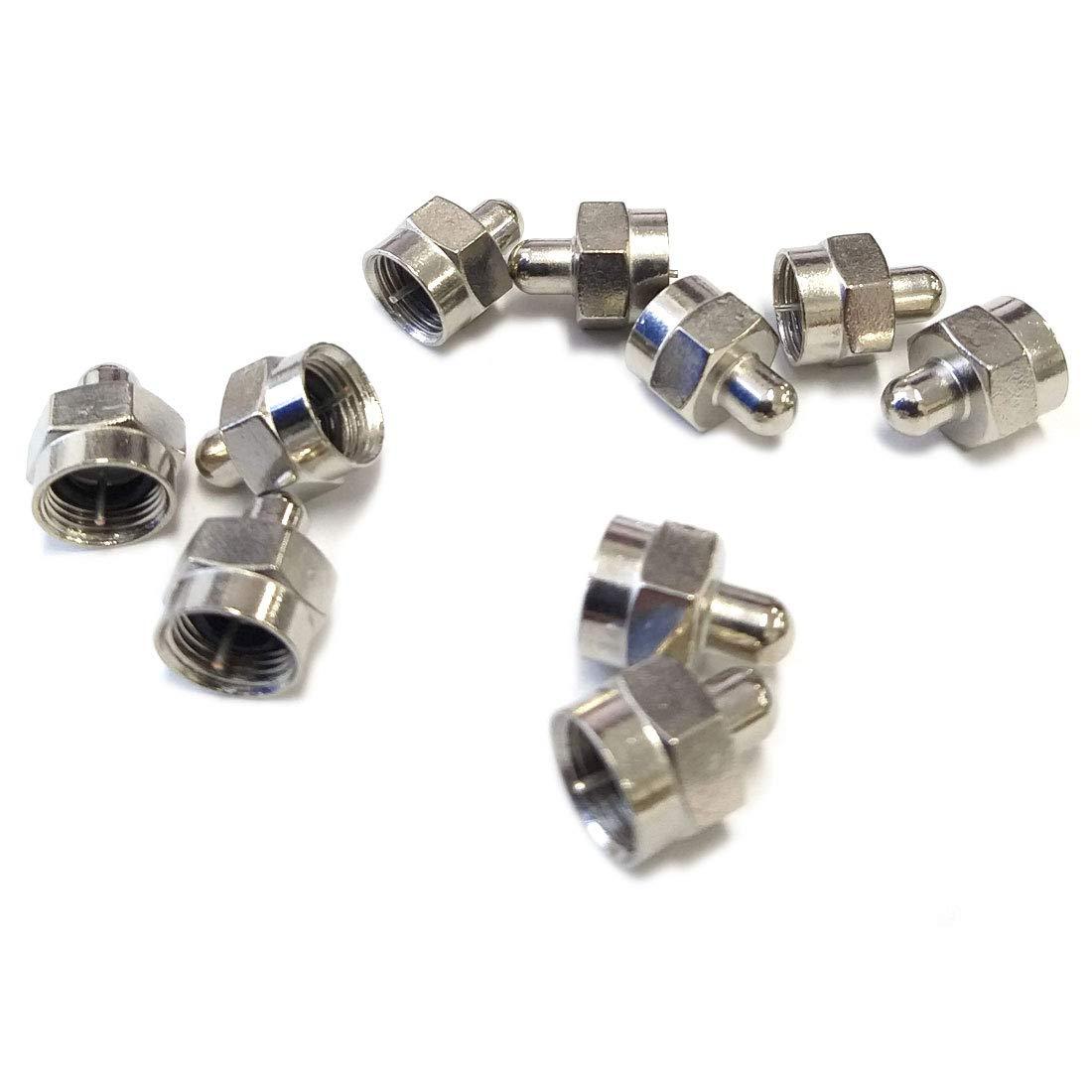 GARASANI 10 Pack Termination of a 75 Ohm Type F line, Commonly Found Type F Connector widely Used