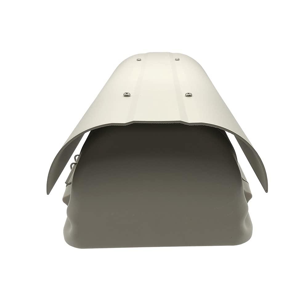 ETRSAIRL 15 Inch Large Size Outdoor Weatherproof Heavy Duty Aluminum CCTV Housing Security Surveillance Camera Housing Camera Mount Enclosure with Clear Glass Window Double Lock