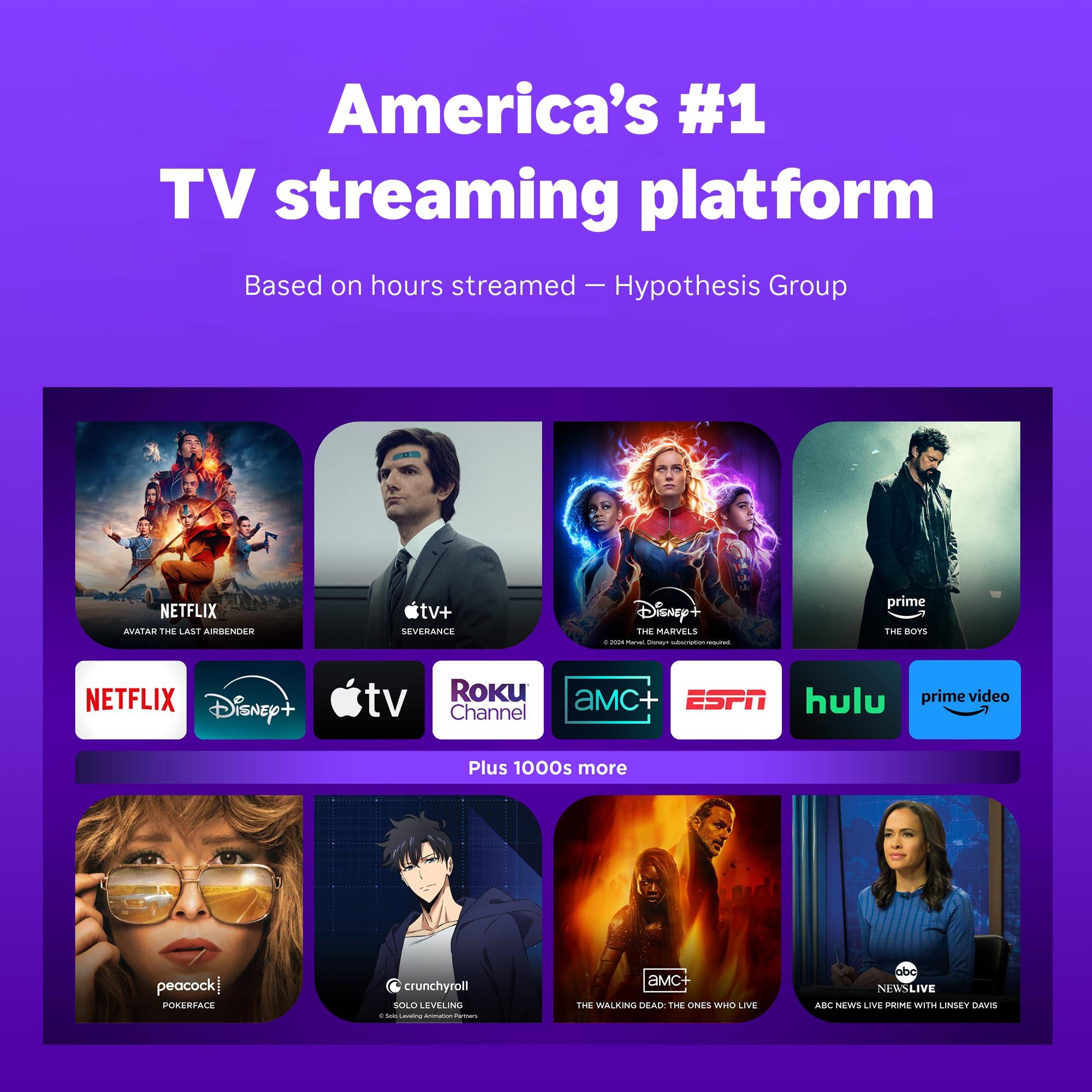 Roku Roku Ultra 2024 - Ultimate Streaming Player - 4K Streaming Device for TV with HDR10+, Dolby Vision & Atmos - Bluetooth & Wi-Fi 6- Rechargeable Voice Remote Pro with Backlit Buttons - Free & Live TV
