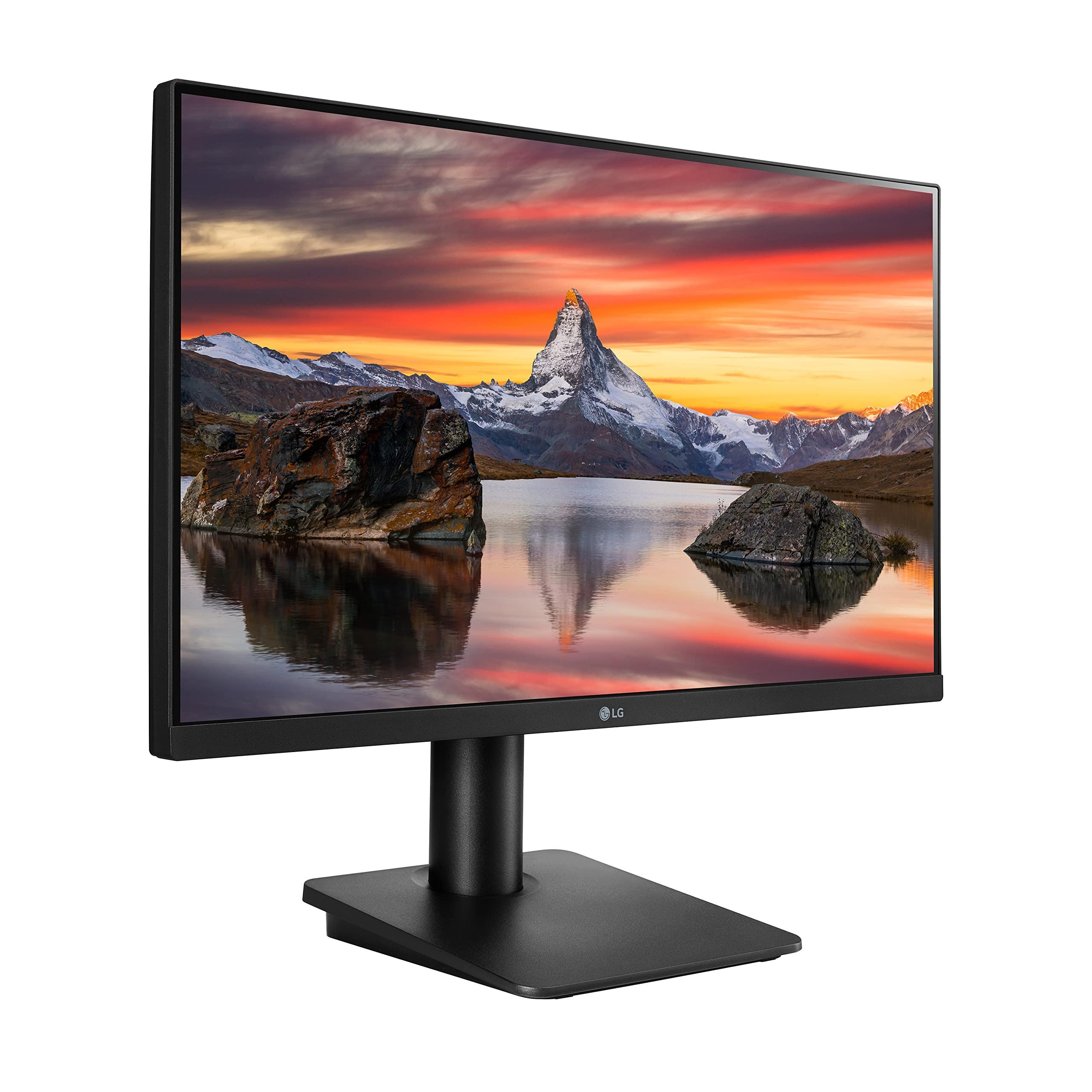 LG LG 24MP450-B Monitor 24" Full HD (1920 x 1080) IPS Display, 3-Side Virtually Borderless Design, AMD FreeSync, 5ms GtG Response Time, Reader Mode, OnScreen Control with Screen Split,Black