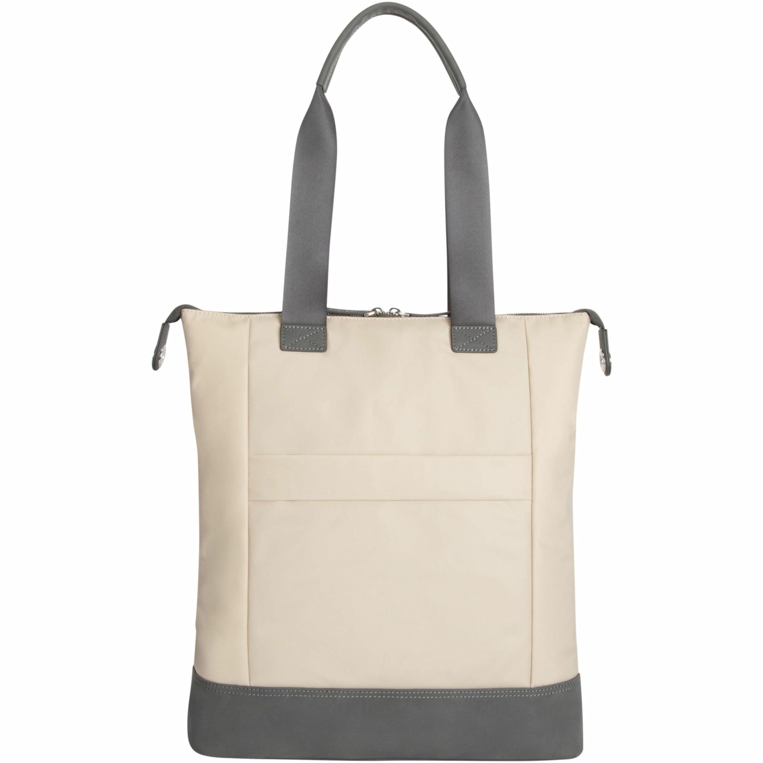 Targus Targus+Newport+3+North%2fSouth+Nylon+Tote+With+15%22+Laptop+Pocket%2c+11-15%2f16%e2%80%9dH+x+19%e2%80%9dW+x+1-13%2f16%e2%80%9dD%2c+Tan