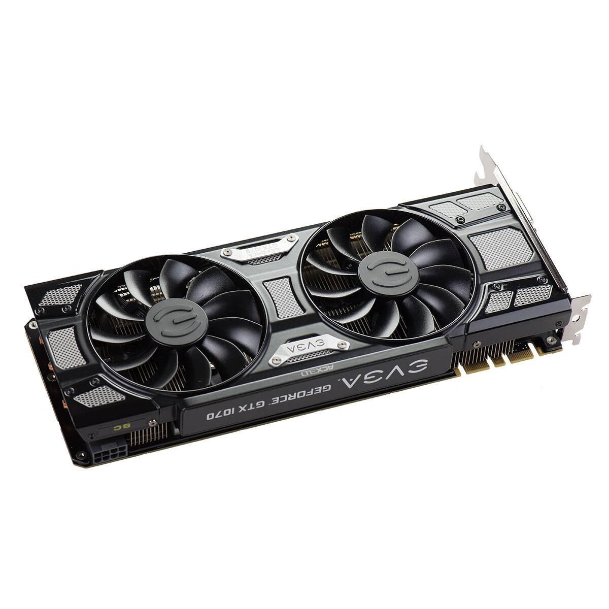 EVGA EVGA GeForce GTX 1070 SC GAMING ACX 3.0 Black Version, 8GB GDDR5 LED, DX12 OSD Support (PXOC) 08G-P4-5173-KR
