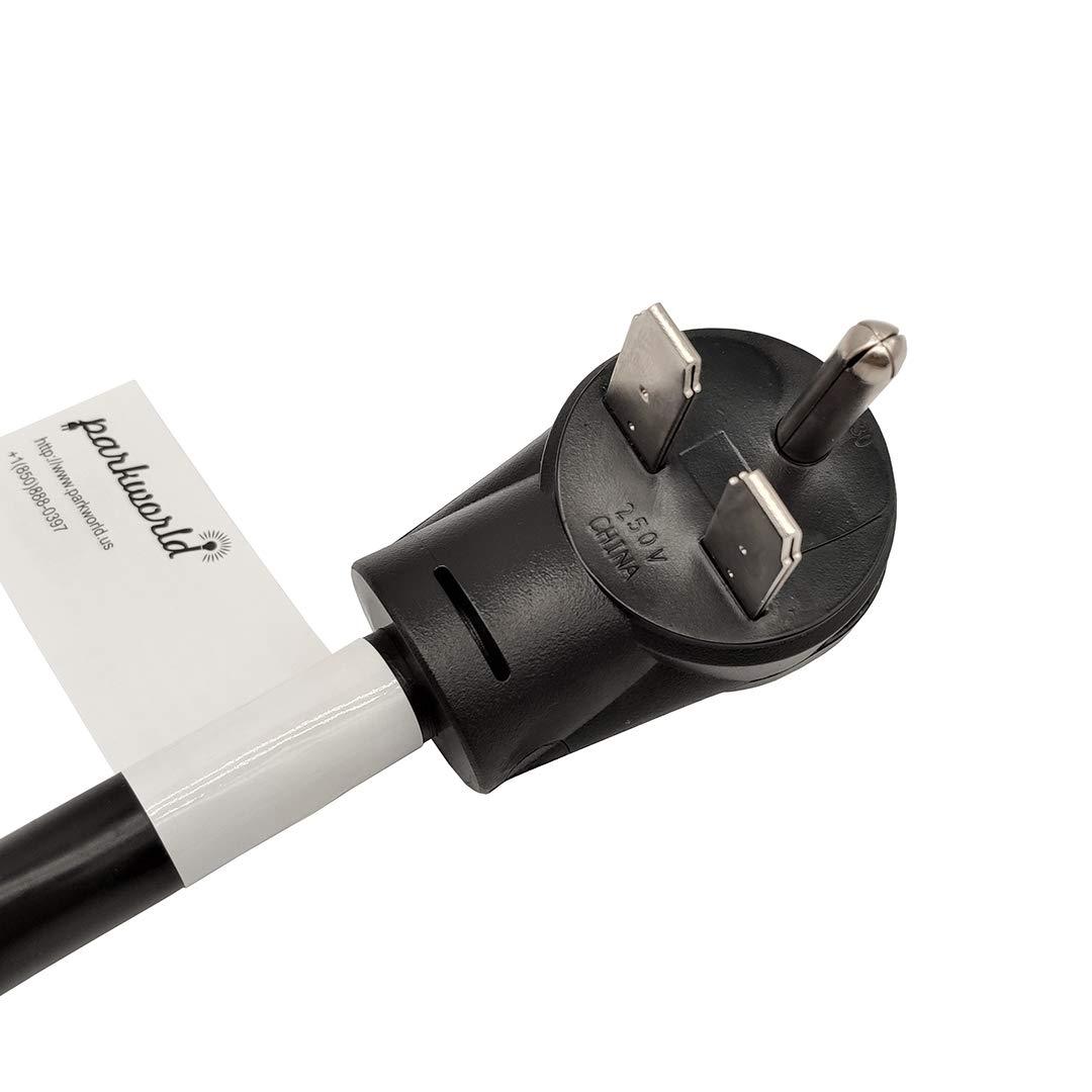 Parkworld Parkworld 61520 Welder 30A Splitter, Industrial Male Plug NEMA 6-30P to (2) 6-30R Female Connectors, NEMA 6-30 Splitter Cord Adapter 2 feet