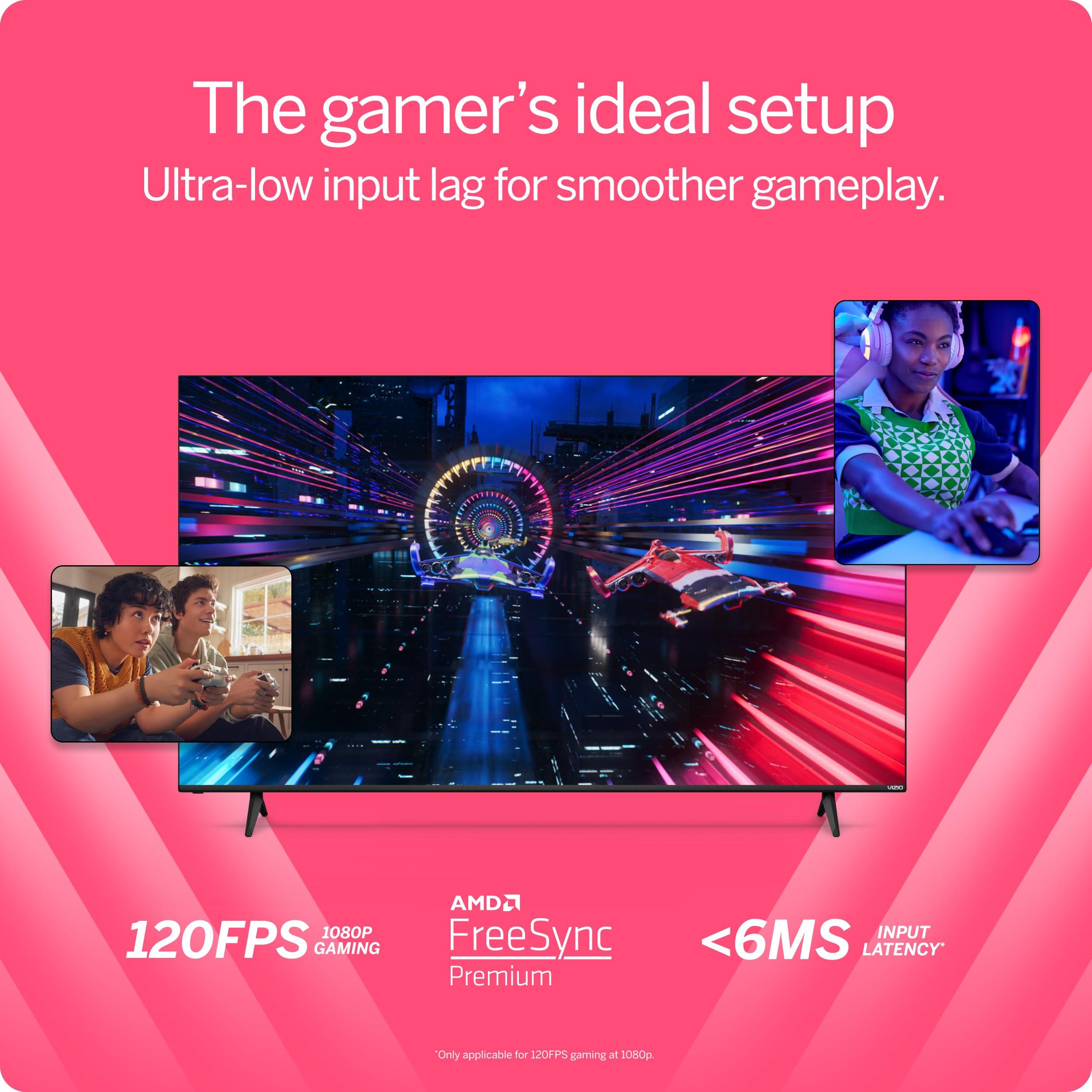 VIZIO VIZIO 65-inch Quantum 4K QLED Smart TV with Dolby Vision, 120FPS @ 1080p PC Gaming, WiFi 6, Bluetooth Headphone Capable, Apple AirPlay, Chromecast Built-in (New)- M65Q6-L4