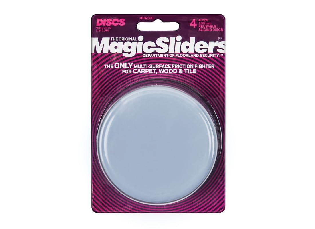 Magic Sliders Magic Sliders 4100 Series 4PK 4\" RND Sliding Disc, 1, Blue