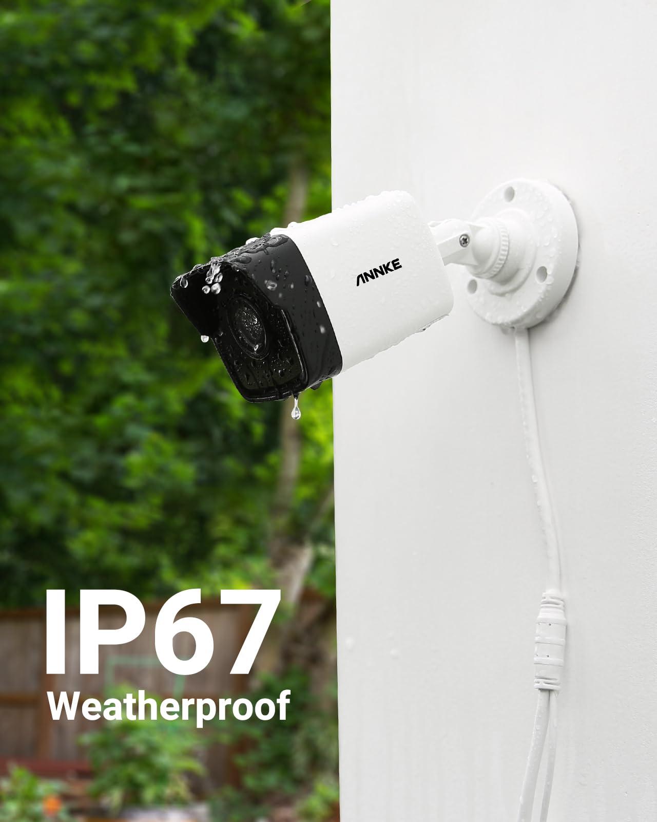 ANNKE ANNKE 5MP Security Camera System with 8MP 8 Channel PoE NVR x 2 (5 Megapixel) Indoor/Outdoor Wired IP POE Smart Cameras, 100 ft Night Vision, Remote Access, Motion Detection, Alert Push, No Hard Drive