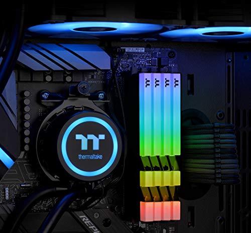 Thermaltake Thermaltake TOUGHRAM RGB DDR4 3600MHz 16GB (8GB x 2) 16.8 Million Color RGB Alexa/Razer Chroma/5V Motherboard Syncable RGB Memory R009D408GX2-3600C18B
