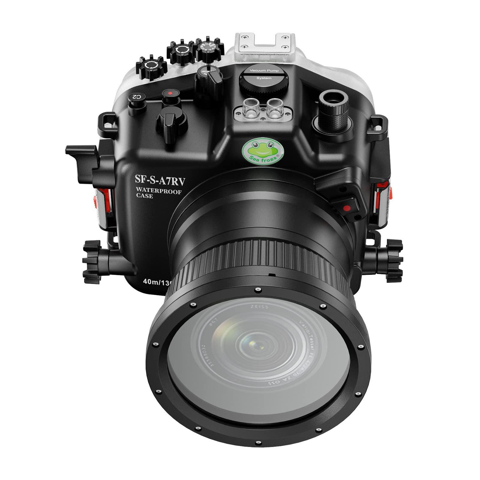 HolaFoto Seafrogs Underwater Housing for Sony A7R V Sony a7r5 [40M/130FT] Waterproof Diving Case for Sony Alpha 7R IV + FE 28-70mm F3.5-5.6, FE 16-35mm F4 ZA OSS Lenses