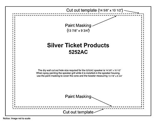Silver Ticket Products Silver Ticket Products in Ceiling Speaker Package 5.1, 1 x Center Channel, 1 x Left & 1 x Right Channel, 2 x Surround Speakers.