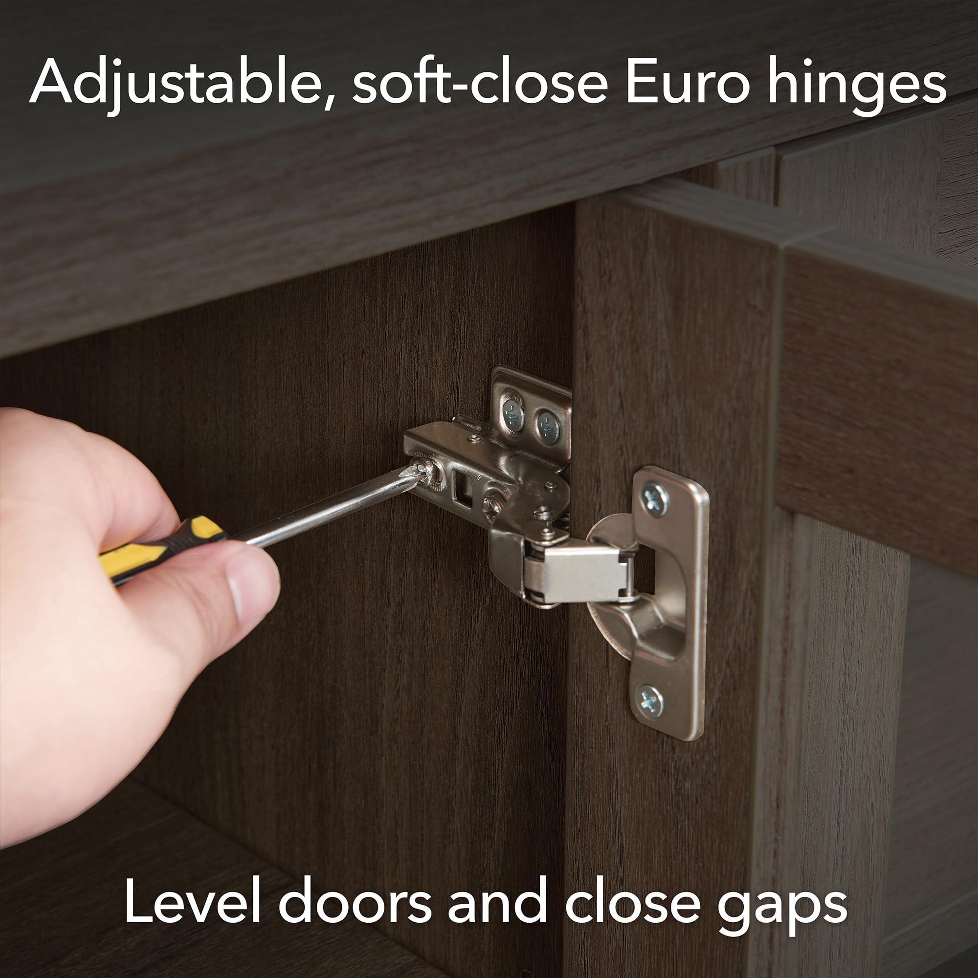 Henn&Hart Henn&Hart Tillman Rectangular TV Stand for TV's up to 80" in Alder Brown