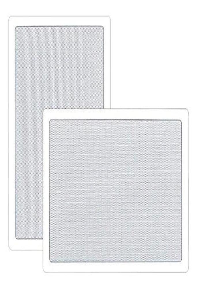 Pyle Two Way Stereo Sound Speaker - Dual Professional Audio Speakers System - In Wall / In Ceiling White Mount Flush, 6.5" Midbass, 1/2 Inch Polymer Tweeter - Indoor Home Theater - Pyle PDIW65 (Pair)