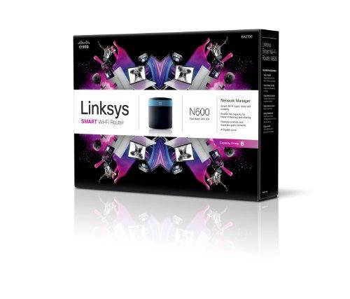 Linksys Linksys N600+ Wi-Fi Wireless Dual-Band+ Router with Gigabit Ports, Smart Wi-Fi App Enabled to Control Your Network from Anywhere (EA2700)