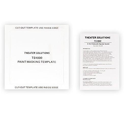 Theater Solutions Theater Solutions TS1000 Passive 10" Home Theater in Wall Subwoofer and Amp Set