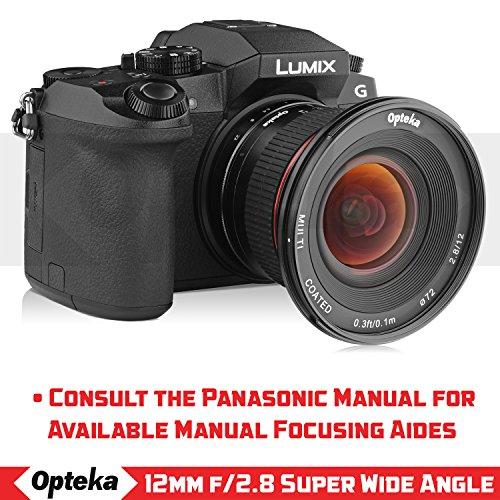 Opteka Opteka 12mm f/2.8 HD MC Manual Focus Wide Angle Lens for Panasonic Micro 4/3 Mount Digital Cameras