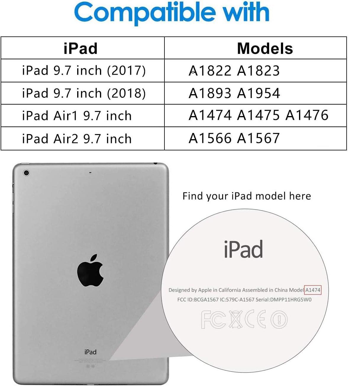 SuSuTiFy Personalized Custom Case for iPad Air 2nd Gen 2014 / Air 1st Gen 2013 9.7 Inch with Pencil Holder,Collage Picture Photo 360 Degree Rotating Folio Stand Cover,Premium Shockproof Auto Wake/Sleep,Grey