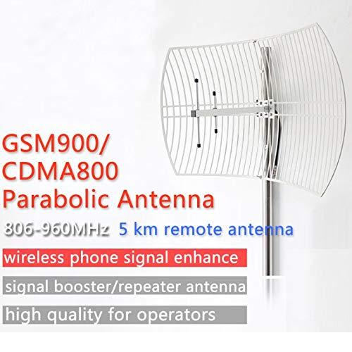 SIGNALPLUS signalplus Outdoor 868MHz GSM CDMA parabolic Grid Cellular Antenna 5G-Remote Signal Receiver 806~960MHz GSM Repeater Signal Amplifier Booster