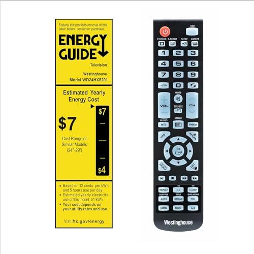 Westinghouse Westinghouse 24 Inch TV with DVD Player Built in, 720p HD LED Small Flat Screen Non-Smart Television DVD Combo with HDMI, USB, & Parental Controls, Monitor for Home, Kitchen, or RV Camper