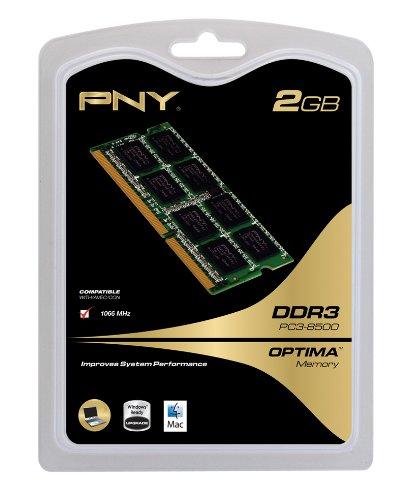 PNY PNY MN2048SD3-1066 Optima 2 GB Dual Channel DDR3 1066 MHz PC3-8500 Notebook SODIMM Memory Module