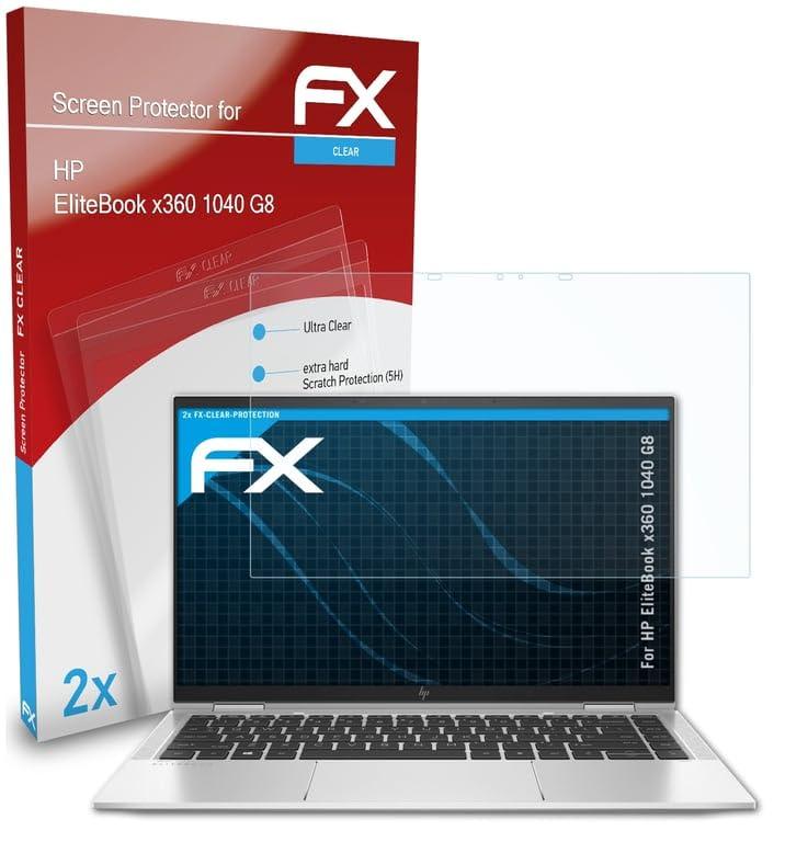 atFoliX atFoliX Screen Protection Film compatible with HP EliteBook x360 1040 G8 Screen Protector, ultra-clear FX Protective Film (2X)