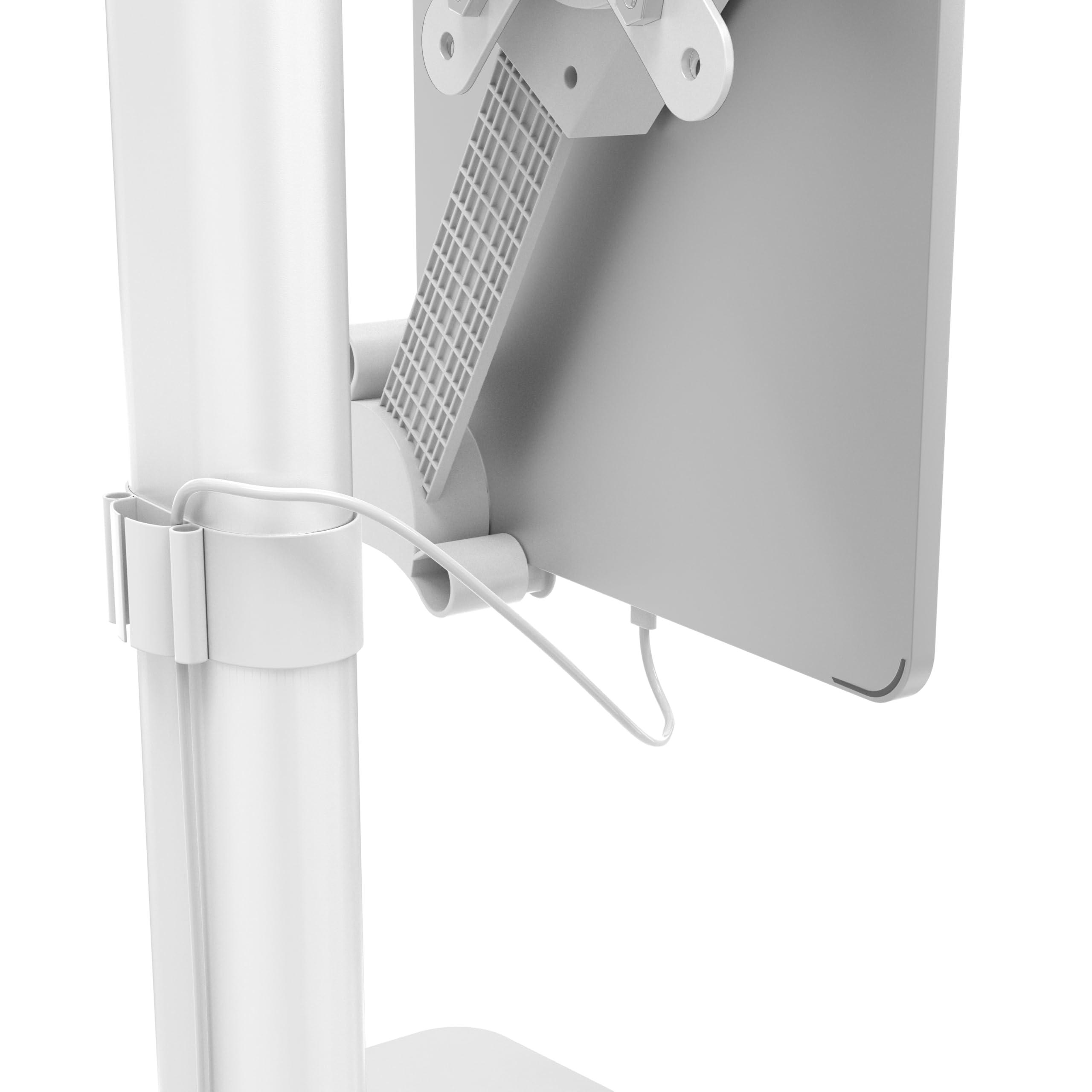CTA Digital Slim Kiosk Holder for Tablets CTA Height Adjustable Universal Desk & Kiosk Holder for Samsung - Microsoft & More 8.6 - 15.5-inch Tablets - White - (PAD-VADMWH)