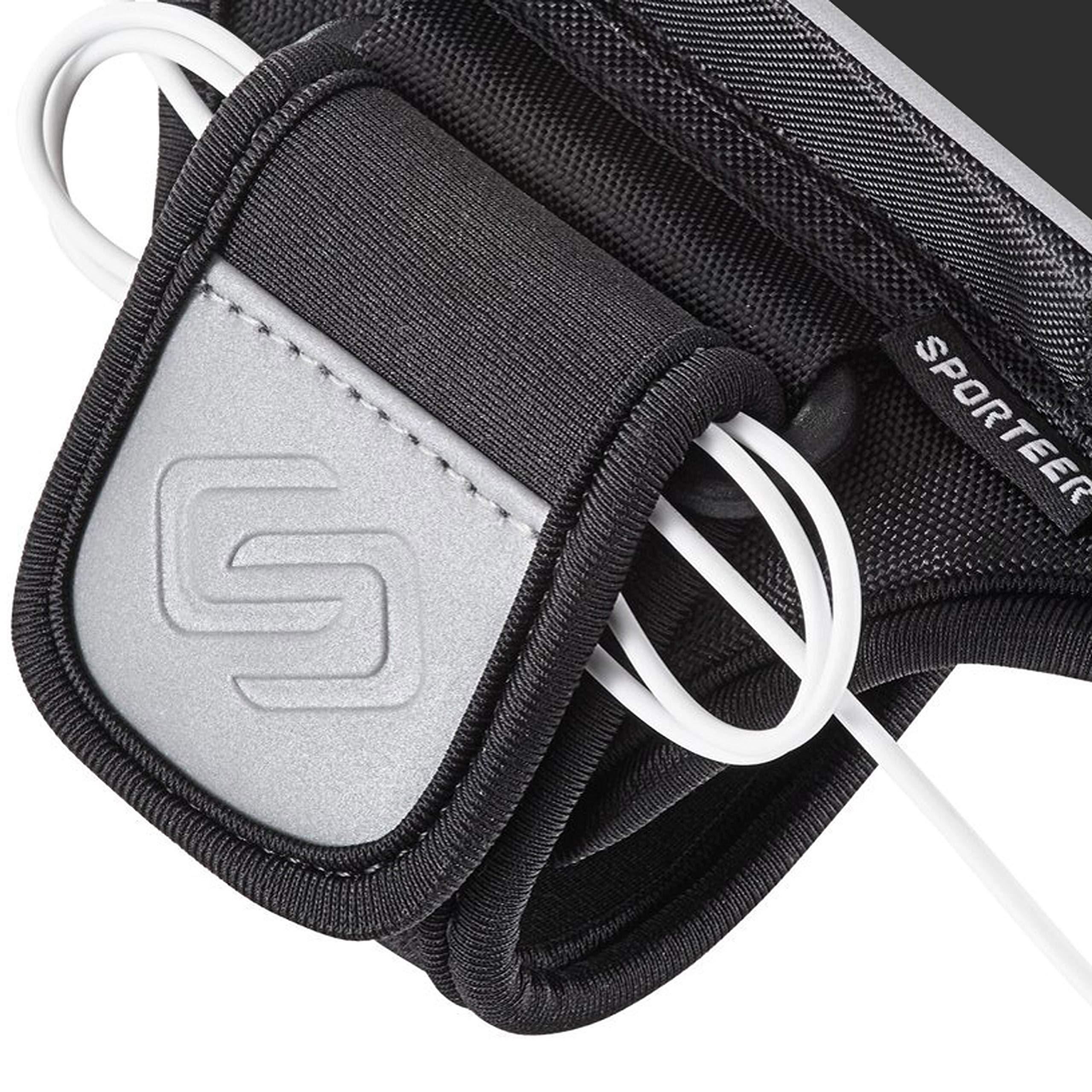 Sporteer Sporteer Velocity V8 Running Armband - Compatible with iPhone 16 Pro Max, 16 Plus, 15/14 Pro Max, 16/15/14 Pro, iPhone 16/15/14, Galaxy S24+, S23 Plus, Pixel, & Many More Cell Phones - FITS Cases