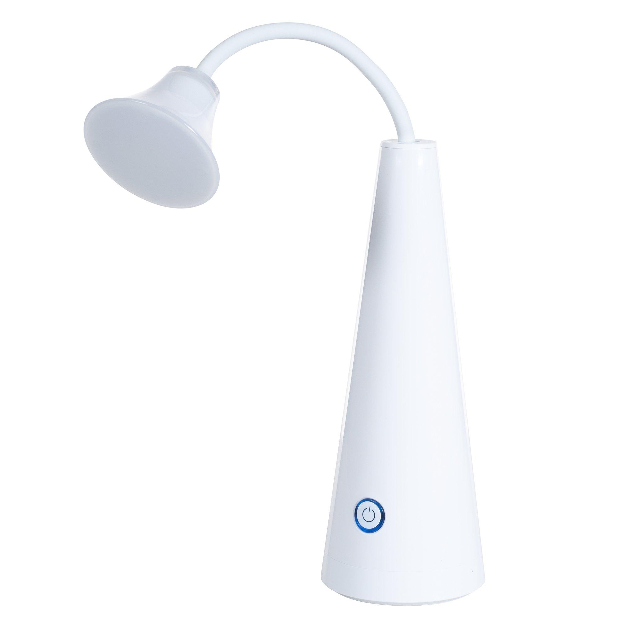 Lavish Home Lavish Home Contemporary LED Gooseneck Desk Lamp - White