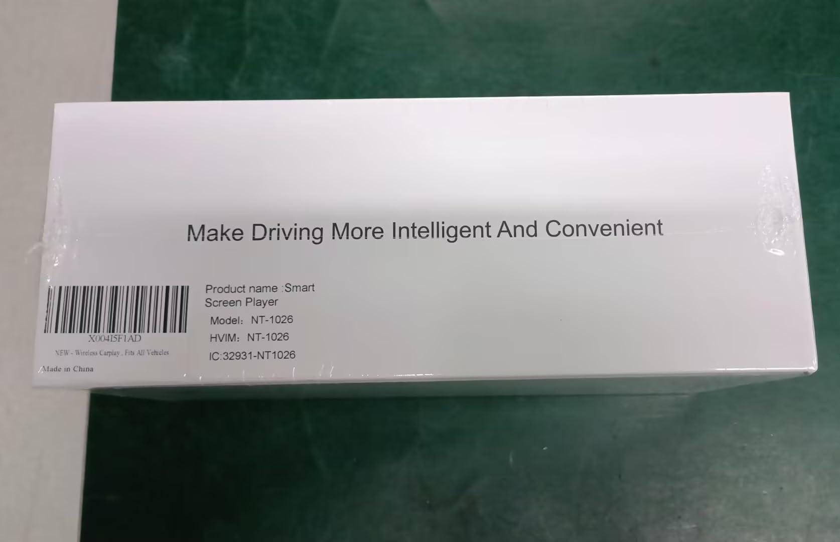 NUOTIAN Wireless Apple Carplay Screen for Car with Backup Camera Compatible with Apple Car Play & Android Auto, GPS Navigation, and Mirror Link, Fits All Vehicles (10.26\")