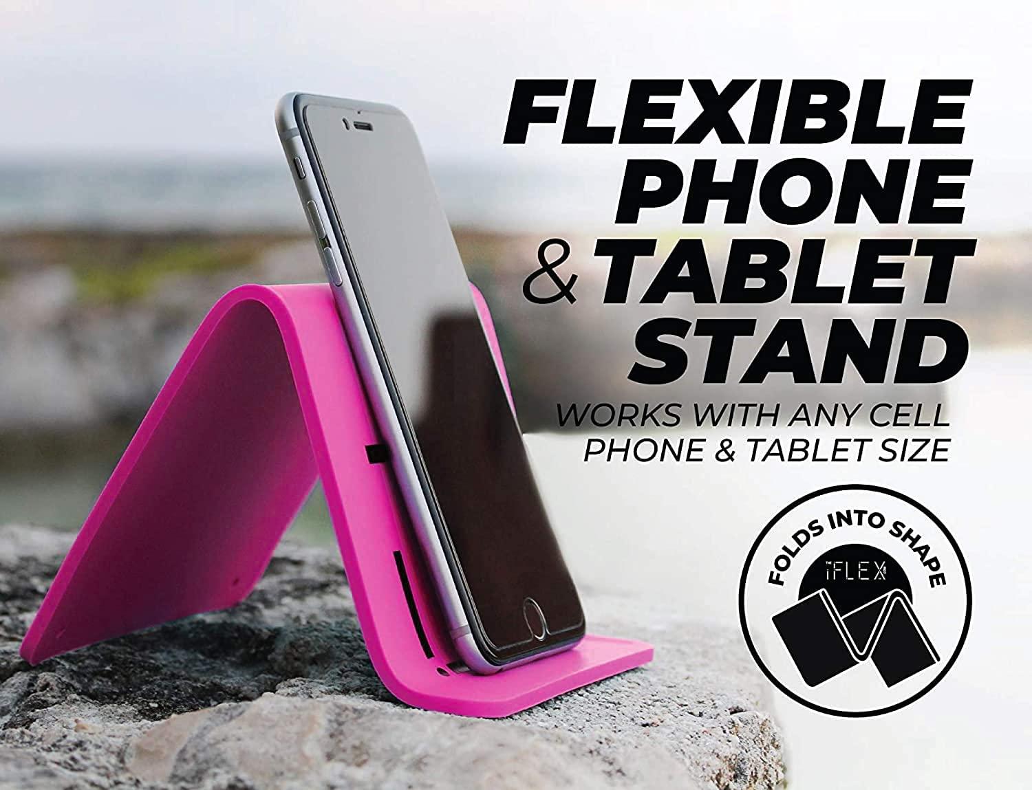 iFLEX iFLEX Adjustable Cell Phone Stand and Tablet Stand for Work and Home Flexible Phone Holder is The Perfect iPhone Stand for Video Calls and Holds Any Device
