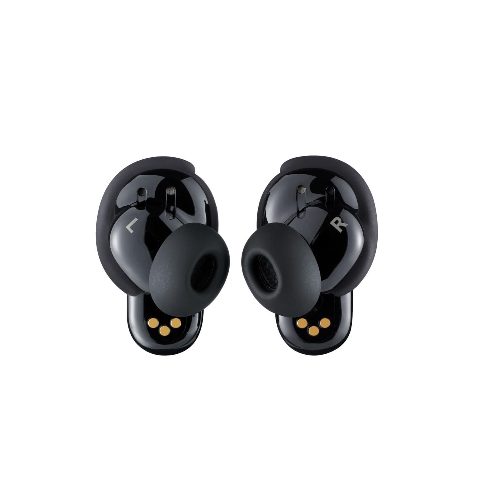 Bose Bose QuietComfort Ultra Bluetooth Earbuds, Wireless Earbuds with Spatial Audio and World-Class Active Noise Cancellation, Deep Bass, Up to 6 Hours of Playtime, Black
