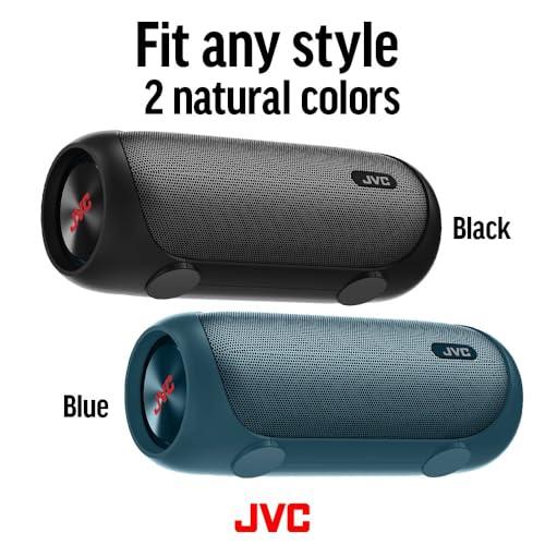 JVC JVC Illuminated Portable Wireless Speaker with 30W max outputs, Dynamic Sound, Bluetooth 5.0, TWS Capability, USB-C, AUX in, up to 6-Hour Battery Life - SPPA7BTA (Navy)