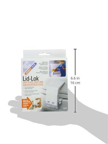 Mommy's Helper Mommy's Helper Lid-Lok Toilet Seat Safety Latch, White, 1-Pack
