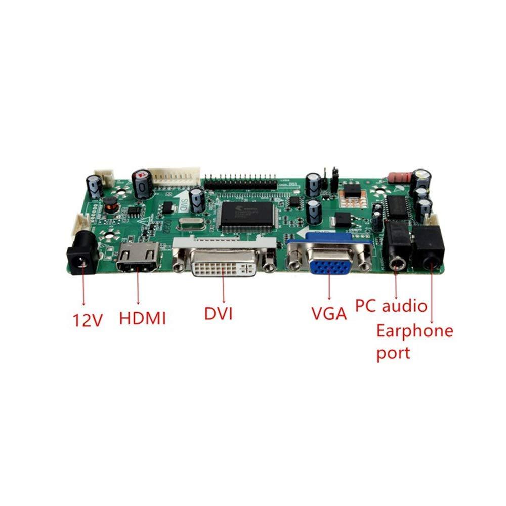 Taidacent Taidacent Universal LVDS Controller Board 10-65 Inch LCD Screen HDMI DVI VGA to LVDS Driver Board DIY Notebook Display Kit (18.5-27 inch 1080P Universal 8 kit)