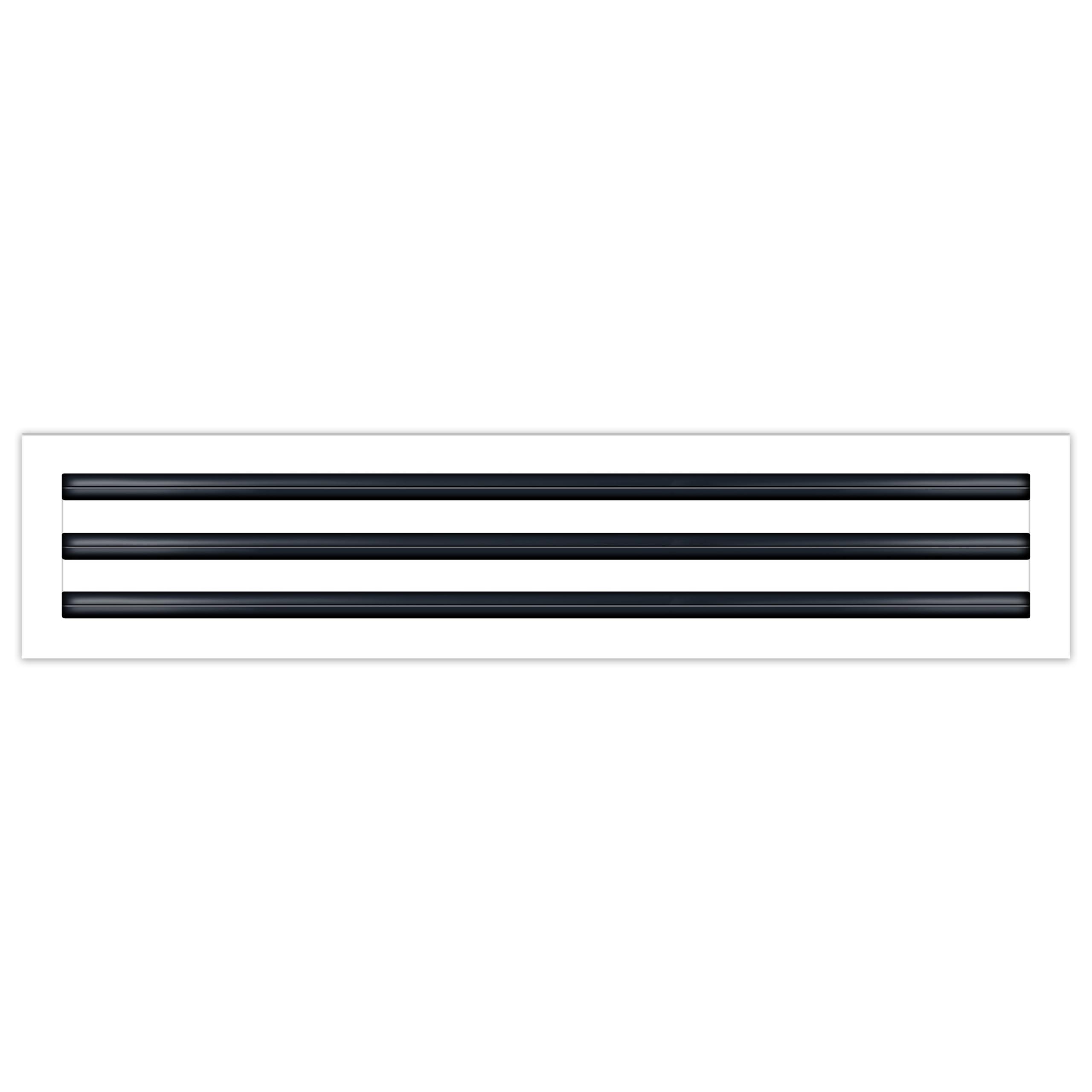 BUILDMART BUILDMART - 28x6 Modern AC Vent Cover - Decorative White Aluminum Air Vent - Standard Linear Slot Diffuser - Heating and Cooling Register Grille for Ceiling, Walls & Floors - Texas Buildmart