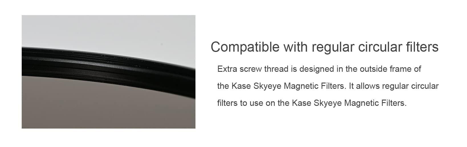 Kase Kase Skyeye 77mm ND64 Magnetic MC Optical Glass Filter Incl Adapter 77 6 Stop