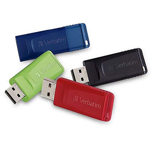 Verbatim Verbatim Store \'n\' Go 16GB USB 2.0 Flash Drive, Assorted Colors, 4-Pack