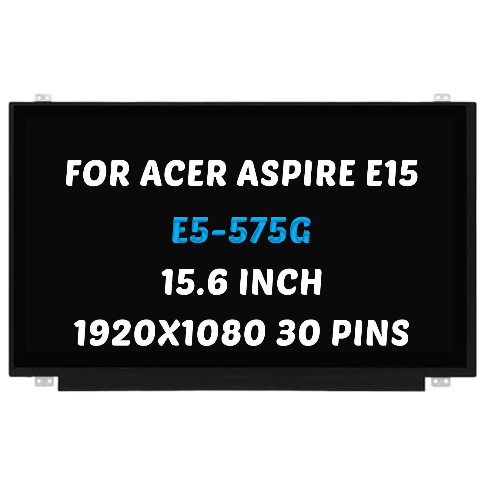 HOULISE Replacement for Acer Aspire E15 E5-575 E5-575G E5-576G Series E5-575-33BM 72N3 E5-575G-57D4 53VG 57A4 55KK E5-576G-5762 FHD 1920x1080 15.6" 30Pins LCD Screen Display Panel(Only for Non-Touch Screen)